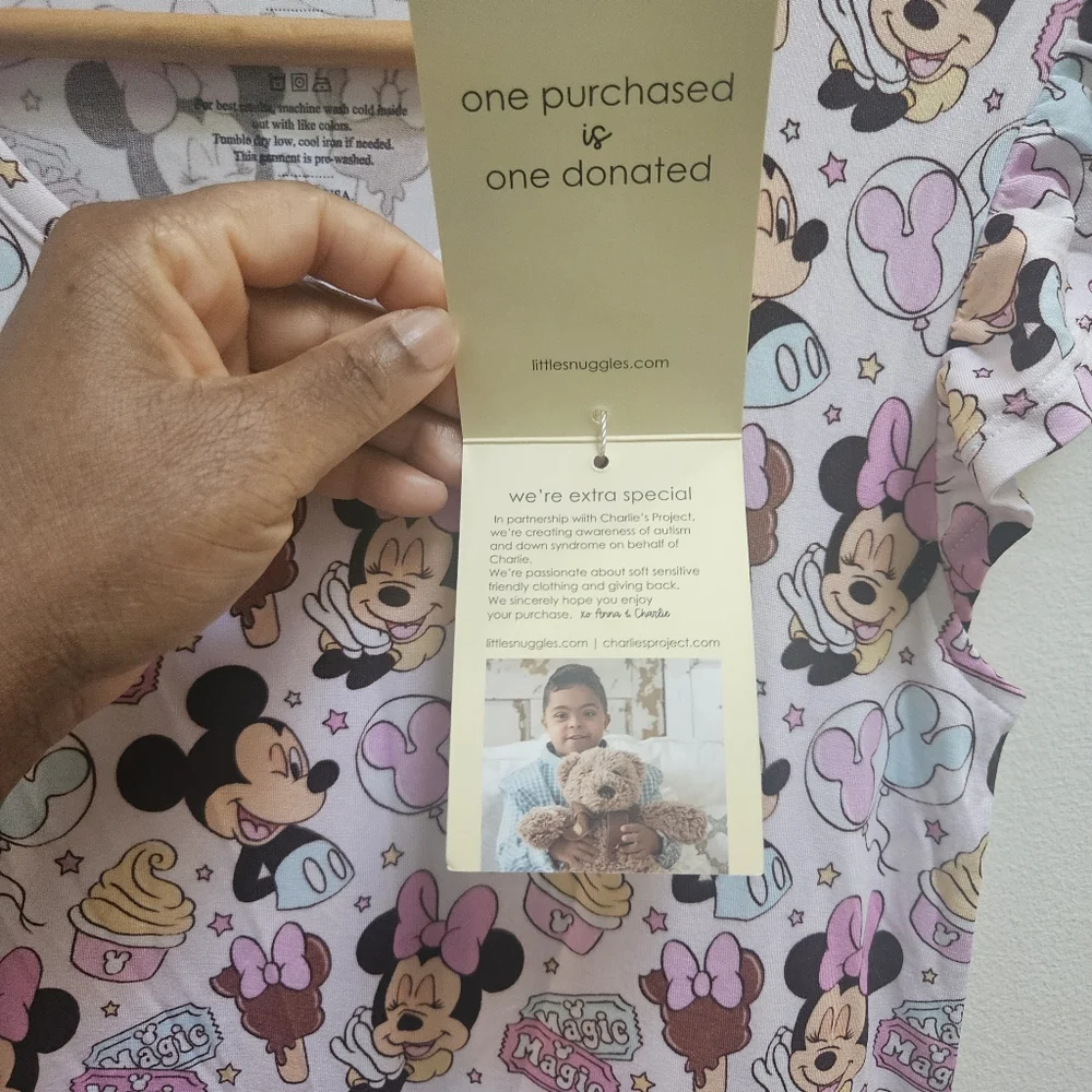 Little Snuggles Girls Size 12/14 Minnie and Mickey Mouse Dress Nightgown Disney